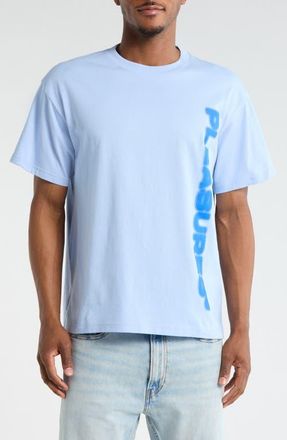 Pleasures Buzzed Graphic T-Shirt in Sky at Nordstrom, Size Xx-Large