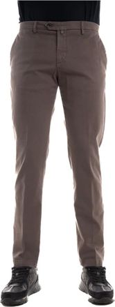BRIGLIA 1949 Slim Fit Cotton Trousers - male - Briglia - Slim-fit Trousers - Brown - 3XL - Trousers