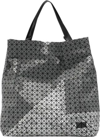 Issey Miyake Geometric Tote Bag - Heren - Shoppers - Grijs - ONE Size - Polyester - Tassen