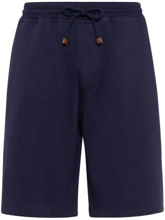 Brunello Cucinelli Shorts met trekkoord - Blauw