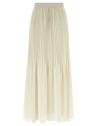 Twin-Set Pleated Skirt - Cream