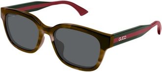 Gucci Authentieke Stijlvolle Brillen van Premium Kwaliteit - unisex - Zonnebrillen - Bruin - 55 MM - Accessoires