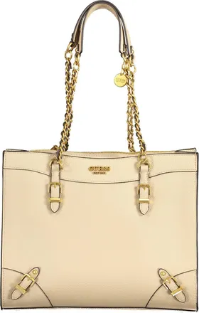 Guess Beige Polyethylene Womens Handbag (Pre-Owned)
