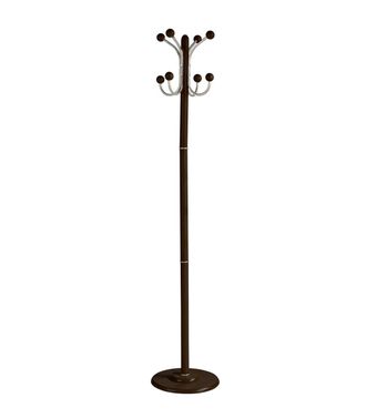 HERDASA Herdasa - Perchero Mod. 406 Herrajes Cromo Satinado Lacado Wengu&eacute;, 170 Cm(alto)35 Cm(ancho)35 Cm(largo)
