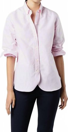 Ann Mashburn Schoolgirl Button-Down Shirt In Light Pink Oxford