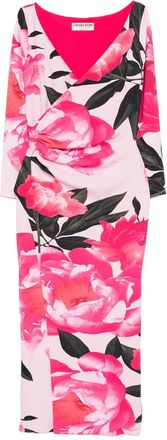 La Petite Robe Di Chiara Boni Floral-print Wrap Midi Dress