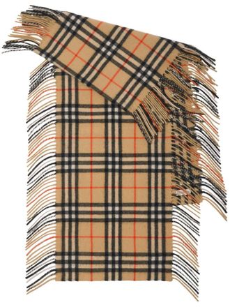 Burberry Sciarpa Happy Fringe - Toni neutri