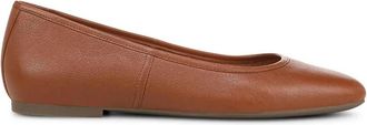 Vionic Womens Orinda Square Toe Ballet Flat Regular In Tan