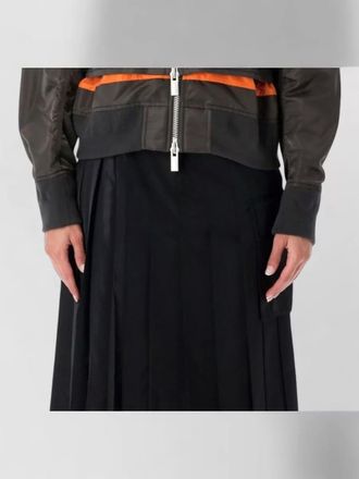 sacai nylon double layer bomber jacket