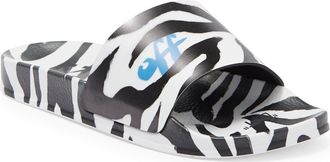 Off-white Pool Slide Sandal in Black White at Nordstrom Rack, Size 5Us / 35Eu
