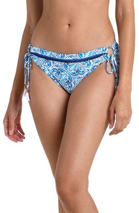 La Blanca Costa Azul Tie Side Bikini Bottoms in Blue at Nordstrom, Size 12