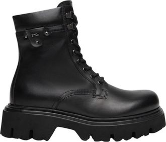 Nero Giardini Stivali Stringati in Pelle - - Shoes - Donna - Nero - 37 EU