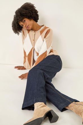 Roman Wide Leg Stretch Denim Jeans