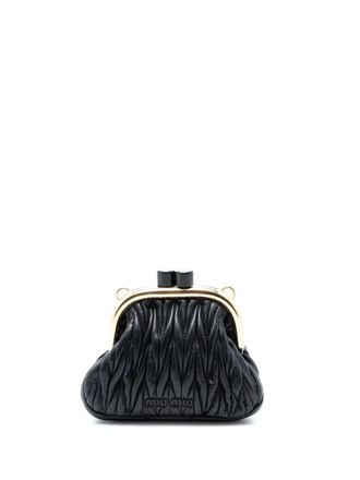 Miu Miu 2010-2025 Mini Matelasse Nappa Belle crossbody bag - Black