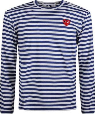 Comme Des Gar&ccedil;ons Heren, Tops, Blauw, Maat: XL Katoen