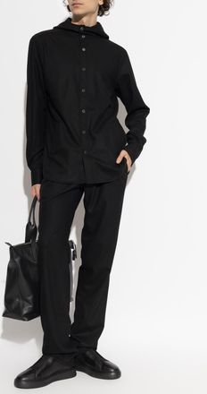 Kiton Wool Trousers, Mens, Black
