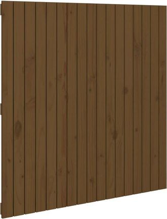 vidaXL Cabecero De Cama De Pared Madera Pino Marr&oacute;n Miel 108x3x110 Cm Vidaxl