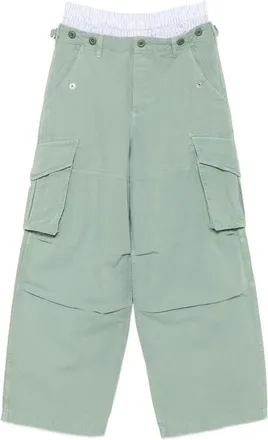 Alexander Wang Layered-waistband Cargo Pants