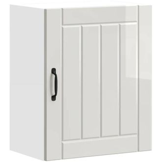 vidaXL Kitchen Wall Cabinet Lucca High Gloss White Engineered Wood vidaXL