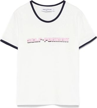 Self Portrait Logo-print T-shirt