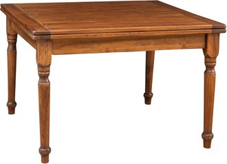 Biscottini International Mesa De Comedor De Madera Maciza Mesa Cuadrada Extensible 120x120 Cm Mesa De Cocina Que Ahorra Espacio Made In Italy Color Nogal
