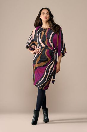 Mart Visser Milan Print Jurk Dark Berry
