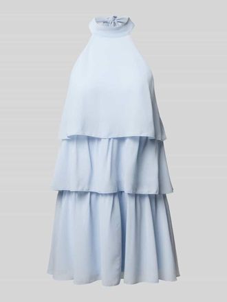 Gina Tricot Minikleid im Stufen-Look in Hellblau, Größe 34