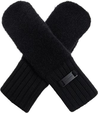 Canada Goose Handschoenen met logo - Dames - Handschoenen - Zwart - ONE Size - Wol - Accessoires