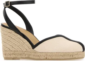Castaner Womens Ivory Canvas Cecilia Wedges Crudo Espadrillas Espadrilles