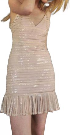The Jetset Diaries Power Of Love Mini Dress In Beige
