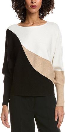 T Tahari Colorblock Dolman Sleeve Sweater