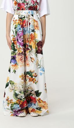 Dolce & Gabbana Pantalone Dolce & Gabbana in cotone con stampa floreale