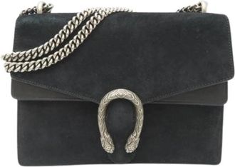 Gucci Pre-owned Vintage Schoudertas - Dames - Vintage Schoudertas - Zwart - ONE Size - Su&egrave;de - Vintage