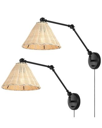 Safavieh Set Of 2 Safavieh Solado 24In Wall Sconce