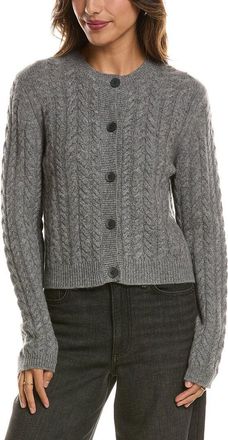 Fort&eacute; Cashmere Cable Crewneck 100% Cashmere Cardigan