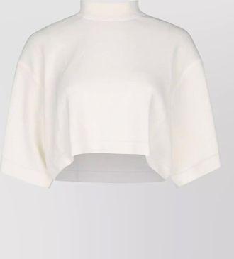 Alaia cropped knitted top