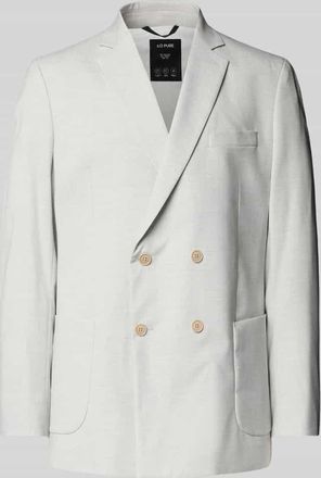 s.Oliver Black Label Regular Fit Sakko mit doppelter Knopfleiste in Hellgrau, Gr&ouml;&szlig;e 54