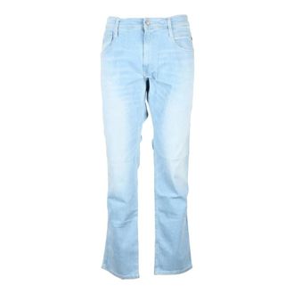 Replay Heren, Jeans, Blauw, Maat: W40 Denim