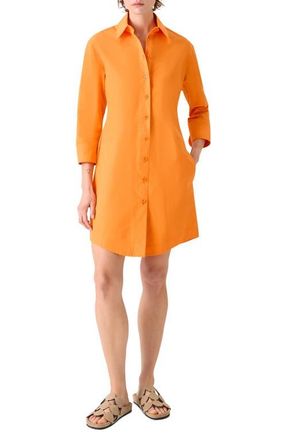 Akris Button-Up Shirtdress in Orange at Nordstrom, Size 12