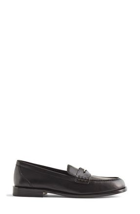 Madewell The Grayson Penny Loafer in True Black at Nordstrom, Size 5