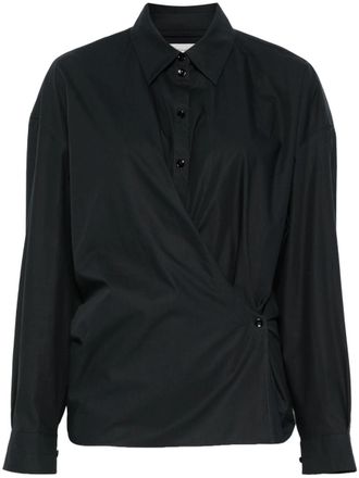 Christophe Lemaire Straight-Collar Twisted Shirt