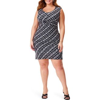 Nic+Zoe Midnight Shibori Sleeveless Dress in Black Multi at Nordstrom Rack, Size 3 X