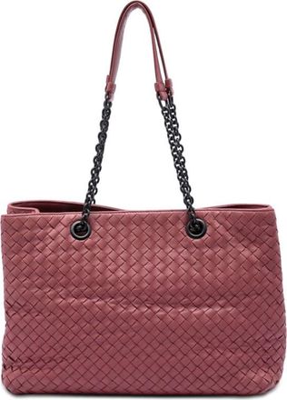 Bottega Veneta Pre-owned Bottega Veneta Medium Nappa Intrecciato Double Chain Tote Ladies L97JSSME4DDQ31SE