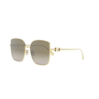 Fendi Baguette Zonnebril - unisex - Accessoires - Geel - Maat: 59 MM Nylon