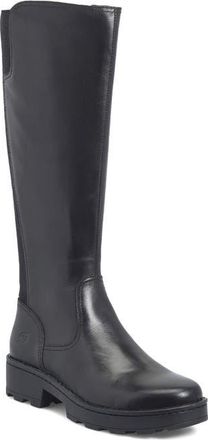 Børn Cascade Knee High Boot in Black Leather/Combo at Nordstrom, Size 6.5