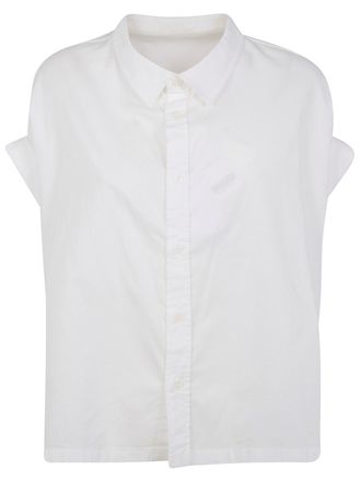 Yohji Yamamoto Short Sleeve Short Blouse