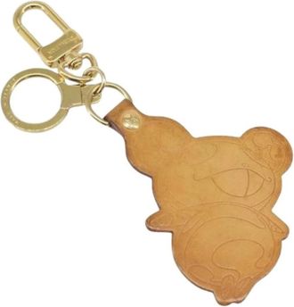 Louis Vuitton Pre-owned Accessories, female, Beige, Size: ONE SIZE Pre-owned Leather Key-holder