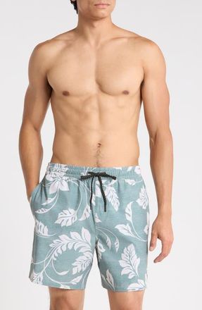 Quiksilver Mix Volley 17 Swim Trunks in North Atlantic at Nordstrom, Size Xx-Large