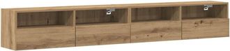 vidaXL Vidaxl - tv Wall Cabinets 2 pcs Artisan Oak 100x30x30 cm Engineered Wood