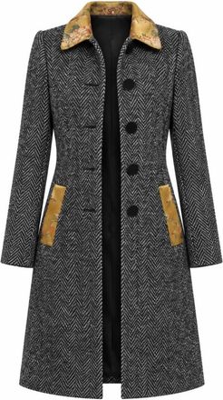 Dolce & Gabbana Jassen - Dames - Mantels - Grijs - Maat: 2XS Wol